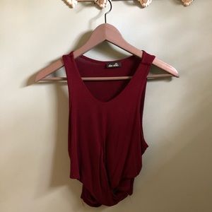 Nasty Gal Front Knot Tank Top